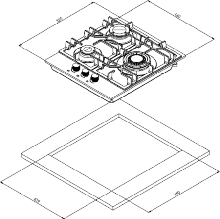   Weissgauff HGG 451 XFV