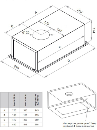 �������� ������������ ������� Weissgauff BOX 520 PB BL