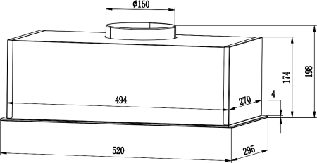    Weissgauff BOX 850 Touch Black Glass