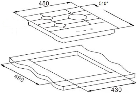 �������� ������ Weissgauff HG 451 BFh
