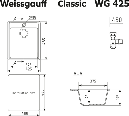  Weissgauff WG 42503 Classic Light Grey