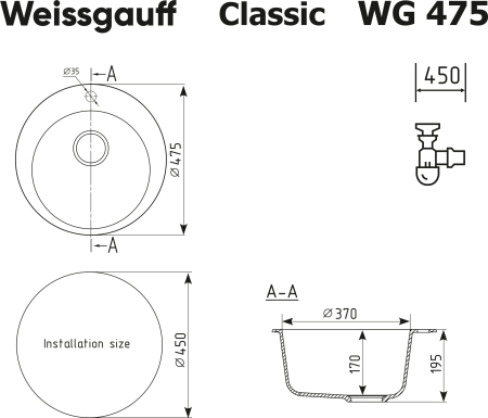  Weissgauff WG 47504 Classic Black