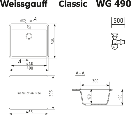 ����� Weissgauff WG 49001 Classic White