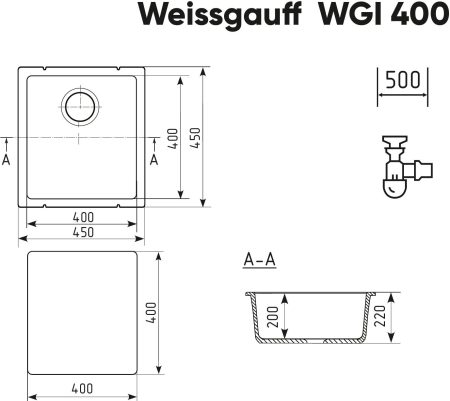 ����� Weissgauff WGI 40007 Deep Black