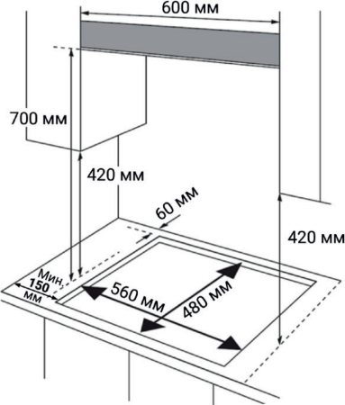 �������� ������ Weissgauff HGG 641 BGh Black Edition