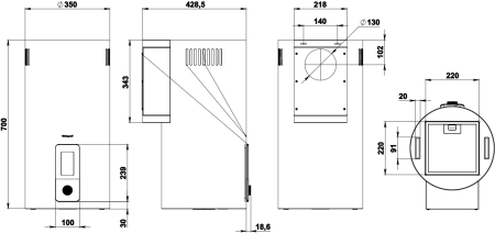 ������� �������������� ���������� Weissgauff Tubus 700 BL Digital Switch