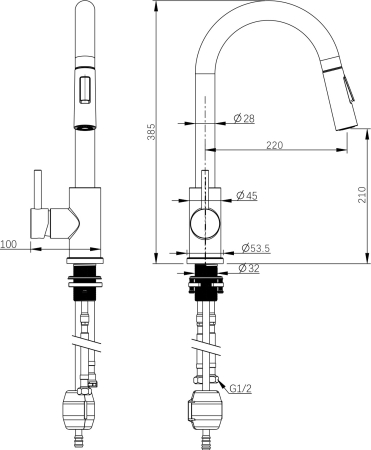 �������� ��������� Weissgauff WKF 24051 inox