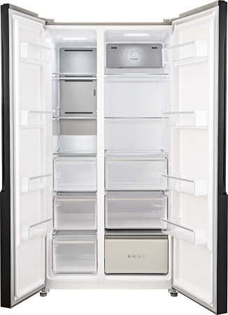 Отдельностоящий холодильник с инвертором и конвертируемой зоной Weissgauff WSBS 736 NFBG Inverter Professional