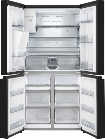 Отдельностоящий холодильник с инвертором и генератором льда Weissgauff WCD 687 NFBX NoFrost Inverter