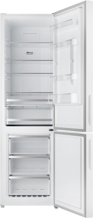 Отдельностоящий холодильник с инвертором Weissgauff WRK 2000 D Full NoFrost Inverter White Glass