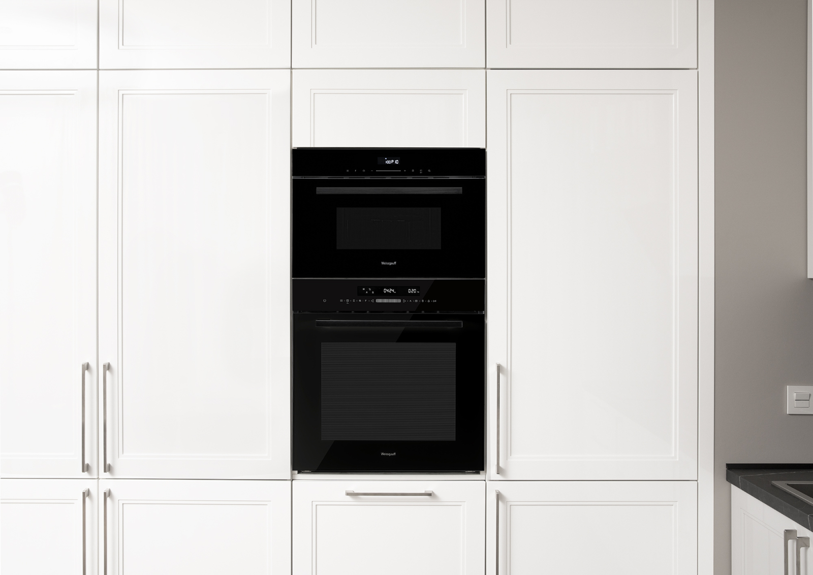 Духовой шкаф с СВЧ Weissgauff EOM 991 SB Black Edition купить с ...