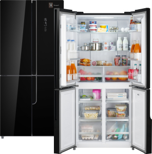 Отдельностоящий холодильник с инвертором Weissgauff WCD 470 BG NoFrost Inverter