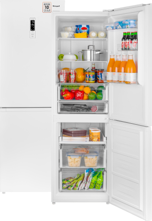 Отдельностоящий холодильник с инвертором Weissgauff WRK 185 Total NoFrost Inverter White