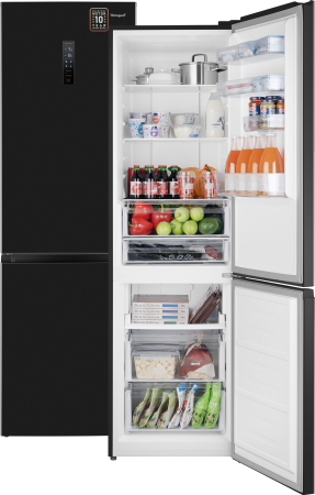 Отдельностоящий холодильник с инвертором Weissgauff WRK 2000 Total NoFrost Inverter Black Inox
