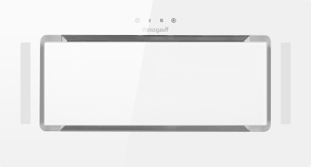 Кухонная встраиваемая вытяжка Weissgauff Heavy 600 Touch White Glass