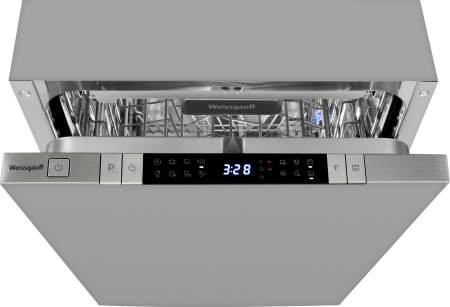 Посудомоечная машина с лучом на полу, авто-открыванием и инвертором Weissgauff BDW 4150 Touch DC Inverter