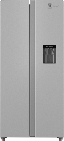 Отдельностоящий холодильник с инвертором и подачей воды  Weissgauff WSBS 600 X NoFrost Inverter Water Dispenser