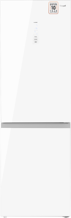 Отдельностоящий холодильник с инвертором Weissgauff WRK 185 Total NoFrost Inverter White Glass