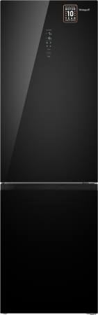 Отдельностоящий холодильник с инвертором Weissgauff WRK 2000 Total NoFrost Inverter Black Glass