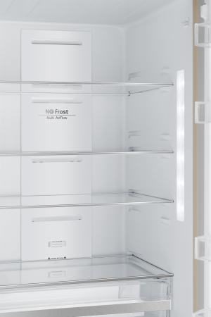 Отдельностоящий холодильник с инвертором Weissgauff WRK 2000 D Full NoFrost Inverter Beige Glass
