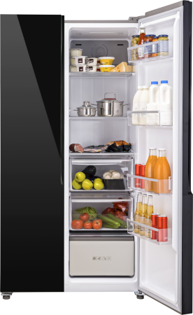 Отдельностоящий холодильник с инвертором Weissgauff WSBS 736 NFBG Inverter Professional