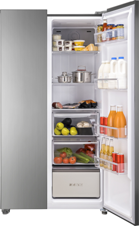 Отдельностоящий холодильник с инвертором и конвертируемой зоной Weissgauff WSBS 735 NFX Inverter Professional