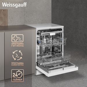 Посудомоечная машина с авто-открыванием и инвертором Weissgauff DW 6038 Inverter Touch