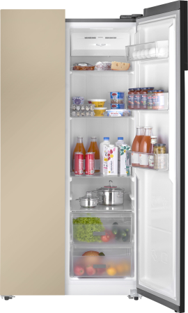 Отдельностоящий холодильник с инвертором Weissgauff WSBS 600 BeG NoFrost Inverter