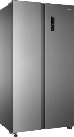 Отдельностоящий холодильник с инвертором и конвертируемой зоной Weissgauff WSBS 735 NFX Inverter Professional