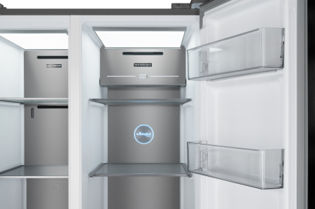 Отдельностоящий холодильник с инвертором Weissgauff WSBS 590 BeG NoFrost Inverter Premium