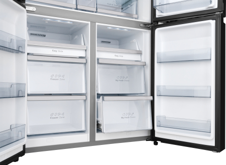 Отдельностоящий холодильник с инвертором и генератором льда Weissgauff WCD 687 NFBX NoFrost Inverter