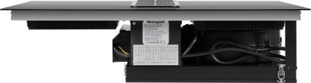 Индукционная варочная панель c вытяжкой и инвертором Weissgauff HI 840 Tesla Flex Air