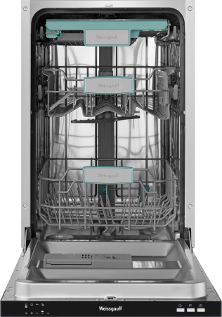 Встраиваемая посудомоечная машина с лучом на полу Weissgauff BDW 4124