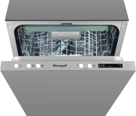 Посудомоечная машина с лучом на полу, авто-открыванием и инвертором Weissgauff BDW 4573 D