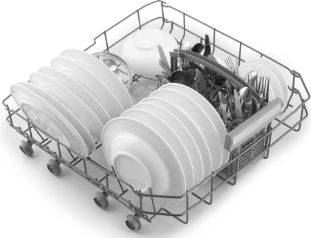 Встраиваемая посудомоечная машина с лучом, инвертором и авто-открыванием Weissgauff BDW 6039 DC Inverter