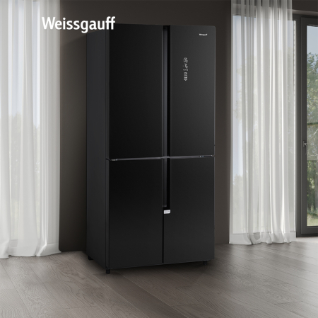 Отдельностоящий холодильник с инвертором Weissgauff WCD 450 BG NoFrost Inverter