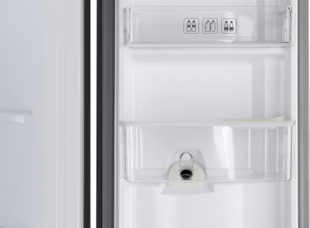 Отдельностоящий холодильник с инвертором и подачей воды  Weissgauff WSBS 600 XB NoFrost Inverter Water Dispenser
