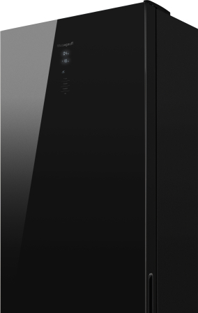 Отдельностоящий холодильник с инвертором Weissgauff WRK 2000 D Full NoFrost Inverter Black Glass