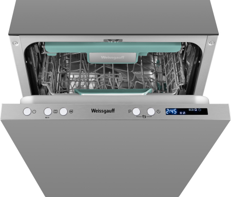Умная встраиваемая посудомоечная машина с Wi-Fi, лучом на полу и авто-открыванием Weissgauff BDW 4533 D Wi-Fi (модификация 2024 года)