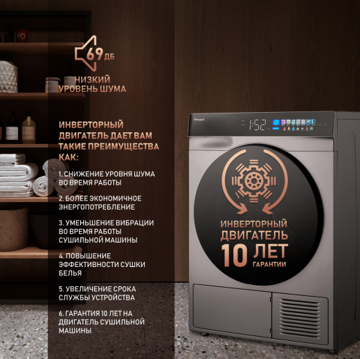 ��������� ������ � ���������� � �������������� Weissgauff WD 998 Heat Pump Full Touch Silver