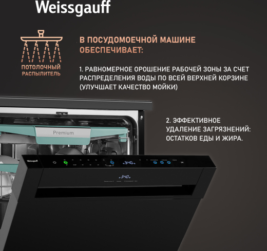 ������������� ������ � ����-����������� � ���������� Weissgauff DW 6114 Inverter Touch AutoOpen Black