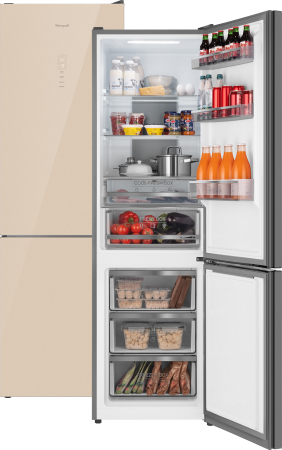   Weissgauff WRK 195 D Full NoFrost Beige Glass