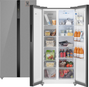     Weissgauff WSBS 500 Inverter NoFrost Inox Glass 