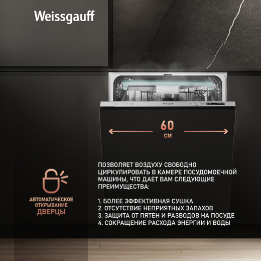������������ ������������� ������ c ����� �� ���� � ����-����������� Weissgauff BDW 6063 D (����������� 2025 ����)
