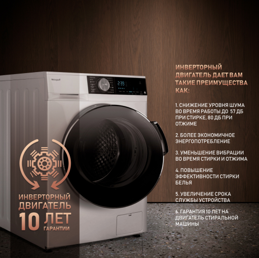 ���������� ������ � ���������� � ����� Weissgauff WM 56512 DC Inverter Steam