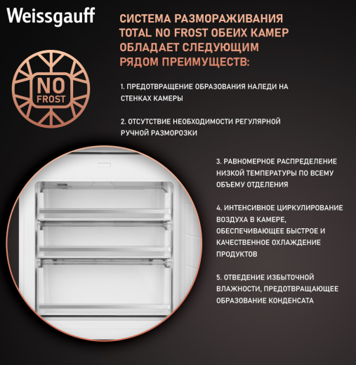 ������������ ����������� � ���������� Weissgauff WRKI 1969 Total NoFrost Premium EcoFresh