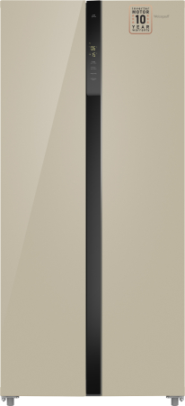     Weissgauff WSBS 500 Inverter NoFrost Beige Glass