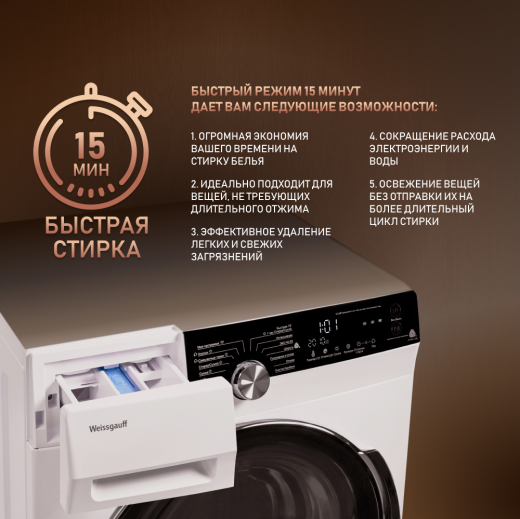 ���������� ������ � ������, ���������� � ����� Weissgauff WMD 4748 DC Inverter Steam