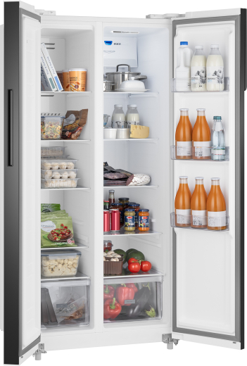 ��������������� ����������� � ���������� Weissgauff WSBS 500 Inverter NoFrost White Glass 