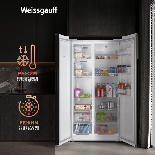 ��������������� ����������� � ���������� Weissgauff WSBS 600 WG NoFrost Inverter